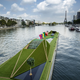 Illustration for article titled Land Rover Built A Floating Futuristic Mini-Golf Course To Off-Road On
